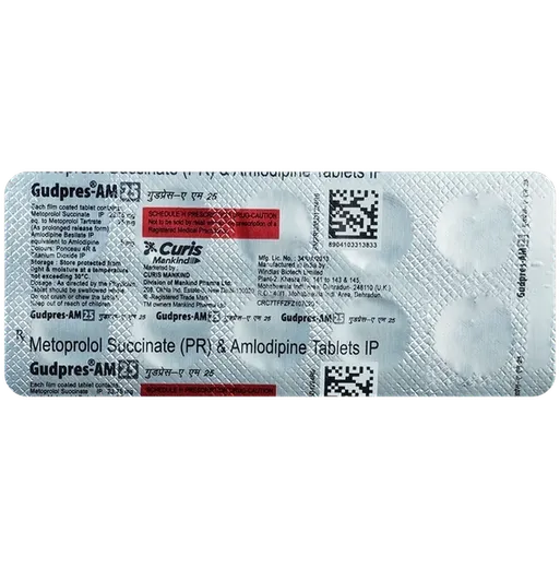 gudpres am 25mg tablet 10's